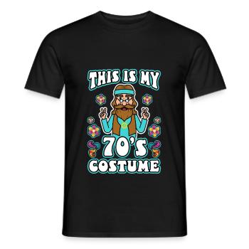 C’est mon costume des années 70 - T-shirt homme - noir - Devant - AI Model Male 178 light (178cm)