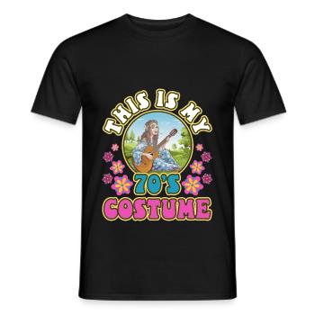 C’est mon costume des années 70 - T-shirt homme - noir - Devant - AI Model Male 178 light (178cm)