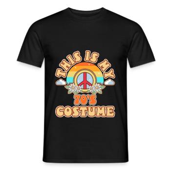 C’est mon costume des années 70 - T-shirt homme - noir - Devant - AI Model Male 178 light (178cm)
