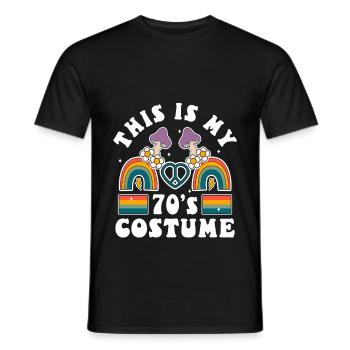 C’est mon costume des années 70 - T-shirt homme - noir - Devant - AI Model Male 178 light (178cm)