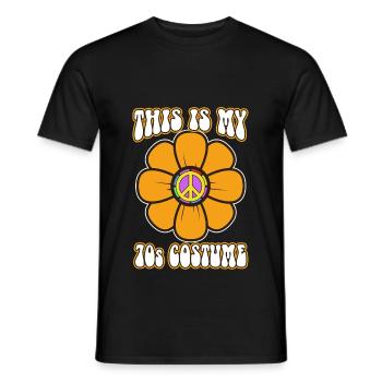 C’est mon costume des années 70 - T-shirt homme - noir - Devant - AI Model Male 178 light (178cm)