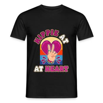 L’amour est mon arme, la musique est ma religion. - T-shirt homme - noir - Devant - AI Model Male 178 light (178cm)