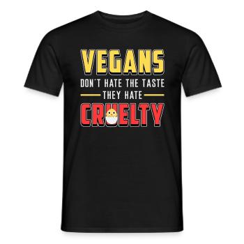 Végétalienne végétalienne végétalienne végétalienne idée cadeau - T-shirt homme - noir - Devant - AI Model Male 178 light (178cm)