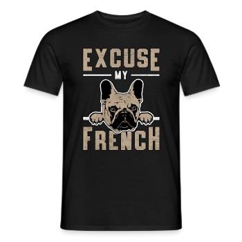 Chien chien chien de chien vintage cadeau - T-shirt homme - noir - Devant - AI Model Male 178 light (178cm)