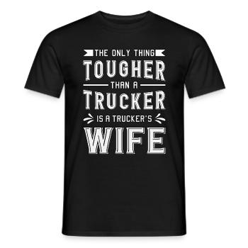 Truck Freundin Ehefrau Truckers Frau Geschenkidee - Männer T-Shirt - Schwarz - Vorne - AI Model Male 178 light (178cm)