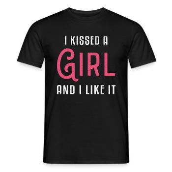 Lesbienne lesbienne lesbiennes LGBT Arc-en-ciel Cadeau - T-shirt homme - noir - Devant - AI Model Male 178 light (178cm)