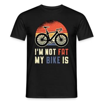 Fat Bike Fatbike Bike Biker Bike MTB Gift - Men's T-Shirt - black - Front - AI Model Male 178 light (178cm)
