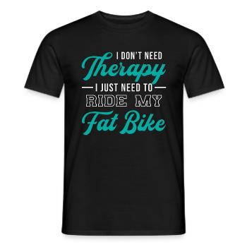 Fat Bike Fatbike Bike Biker Bike MTB Gift - Men's T-Shirt - black - Front - AI Model Male 178 light (178cm)