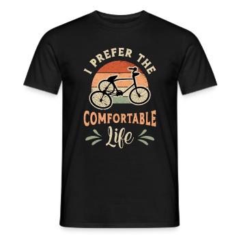 Dreirad Trike Bike Triker Biker Vintage Geschenk - Männer T-Shirt - Schwarz - Vorne - AI Model Male 178 light (178cm)