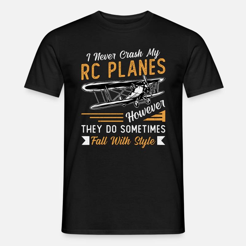RC Model Airplane Model Airplane RC Fly Gave - Mænd T-shirt - sort
