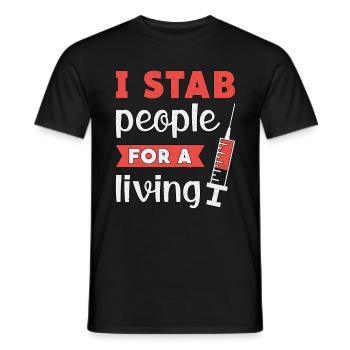 Nephrology Dialysis Technician Dialysis Gift - Men's T-Shirt - black - Front - AI Model Male 178 light (178cm)