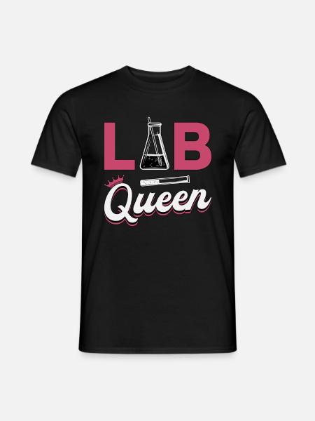 Labortechniker Labor Wissenschaft Queen Geschenk - Männer T-Shirt - Schwarz