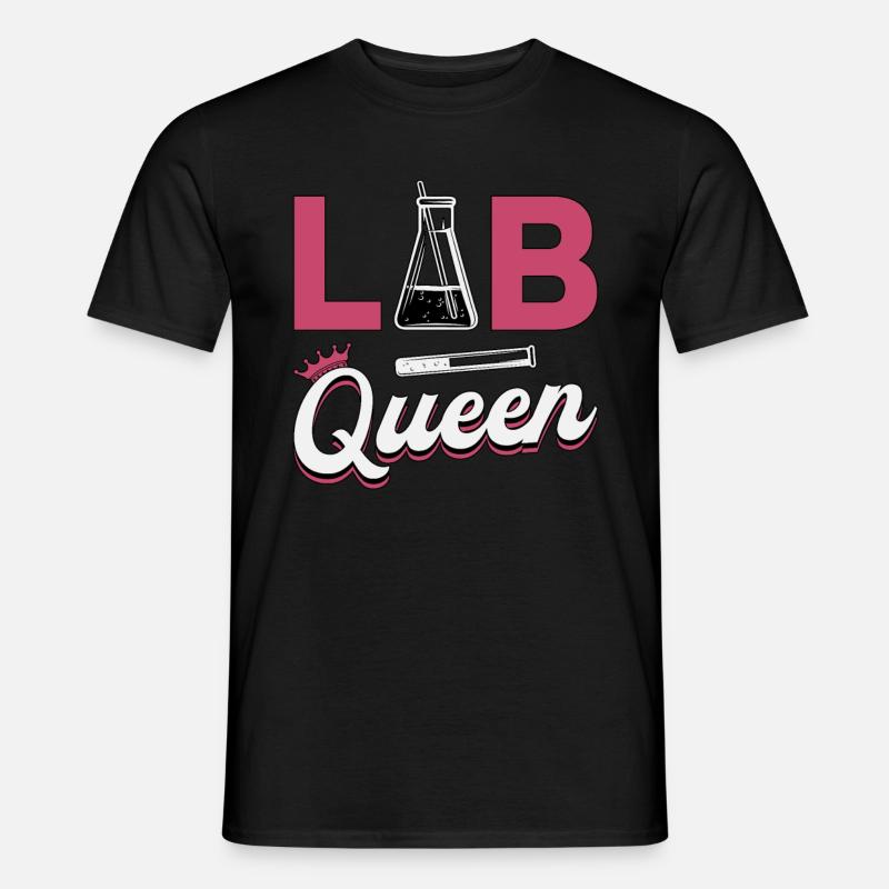 Labortechniker Labor Wissenschaft Queen Geschenk - Männer T-Shirt - Schwarz