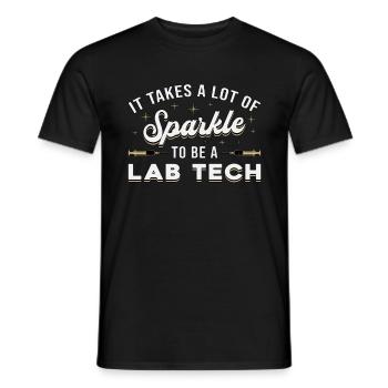 Laboratory Technician Laboratory Lab Science Gift - Men's T-Shirt - black - Front - AI Model Male 178 light (178cm)
