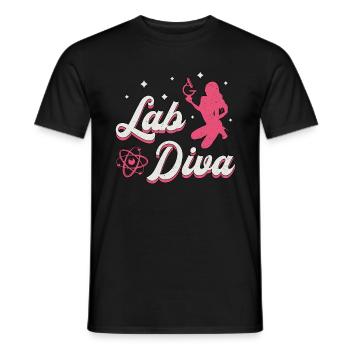 Laboratory Technician Laboratory Lab Diva Chemistry Gift - Men's T-Shirt - black - Front - AI Model Male 178 light (178cm)