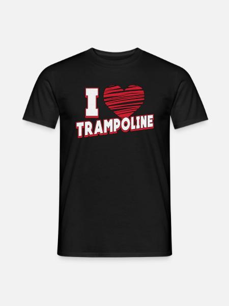 Trampolin I Love Trampoline Trampolinspringer - Männer T-Shirt - Schwarz