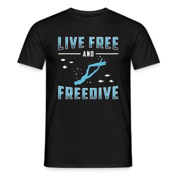 Tauchen Freitaucher Apnoe Freitauchen Geschenk - Männer T-Shirt - Schwarz - Vorne - AI Model Male 178 light (178cm)