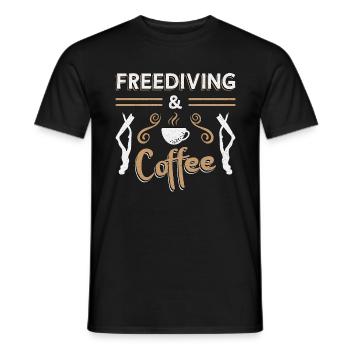 Freitauchen Apnoe Kaffee Freitaucher Geschenkidee - Männer T-Shirt - Schwarz - Vorne - AI Model Male 178 light (178cm)