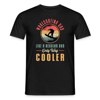 Wakeboard Wakeboard Wakeboard Wakeing Cadeau - T-shirt homme - noir - Devant - AI Model Male 178 light (178cm)