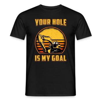 Excavatrice Ouvrier de la construction Excavatrice Chauffeur Excavatrice Cadeau - T-shirt homme - noir - Devant - AI Model Male 178 light (178cm)