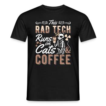 Radiology X-ray Technician X-ray Cool Gift - Men's T-Shirt - black - Front - AI Model Male 178 light (178cm)