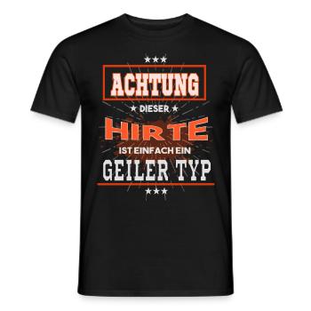 Hirte, einfach nur ein geiler Typ - Männer T-Shirt - Schwarz - Vorne - AI Model Male 178 light (178cm)
