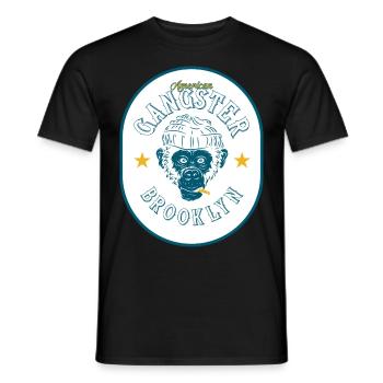 Brooklyn Gangsters - T-shirt homme - noir - Devant - AI Model Male 178 light (178cm)