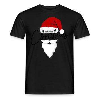 Merry Christmas Beart by Pandido - Men's T-Shirt - black - Front - AI Model Male 178 light (178cm)