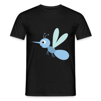 Moustique - T-shirt homme - noir - Devant - AI Model Male 178 light (178cm)