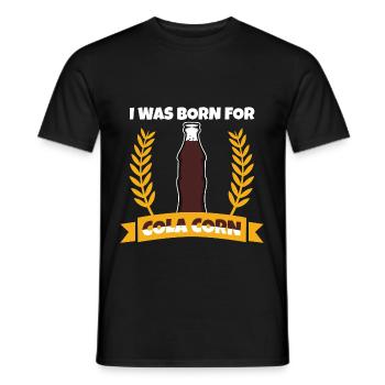 i was born for cola korn - T-shirt homme - noir - Devant - AI Model Male 178 light (178cm)
