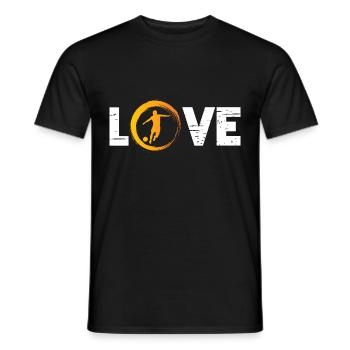 Sporty Hobby Leidenschaft Fussball - Männer T-Shirt - Schwarz - Vorne - AI Model Male 178 light (178cm)
