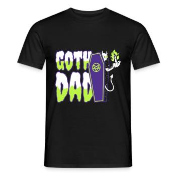 Papa gothique - T-shirt homme - noir - Devant - AI Model Male 178 light (178cm)