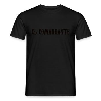 el comandant - Männer T-Shirt - Schwarz - Vorne - AI Model Male 178 light (178cm)