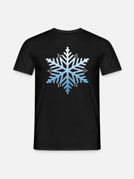 Snowflake - Men's T-Shirt - black