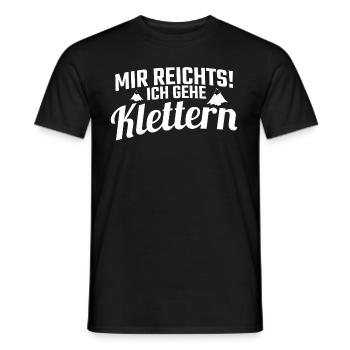 Klettern - Mir reichts ich gehe Klettern! - Männer T-Shirt - Schwarz - Vorne - AI Model Male 178 light (178cm)