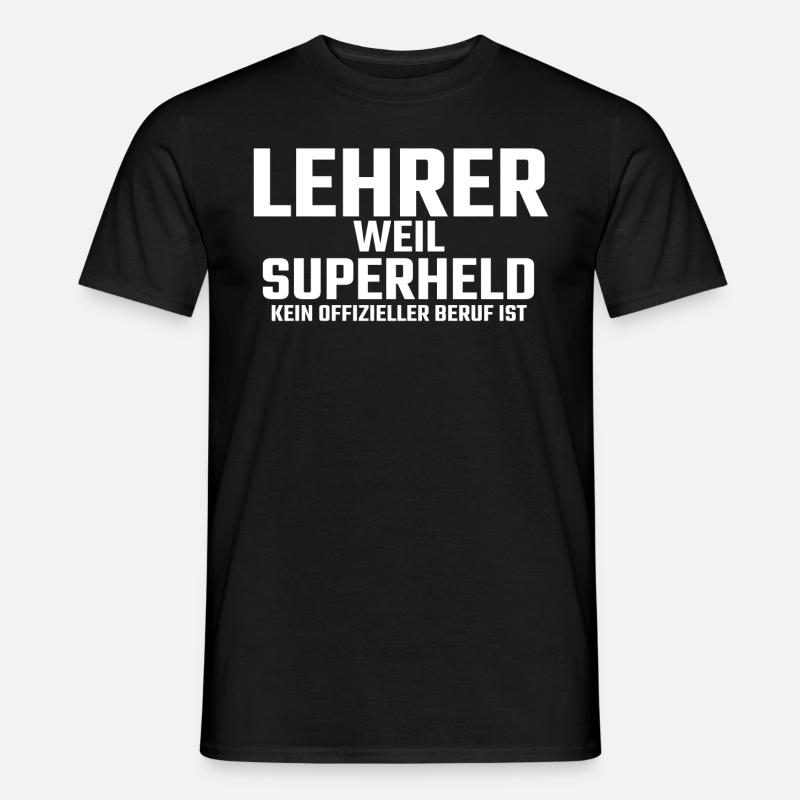Lehrer - Männer T-Shirt - Schwarz