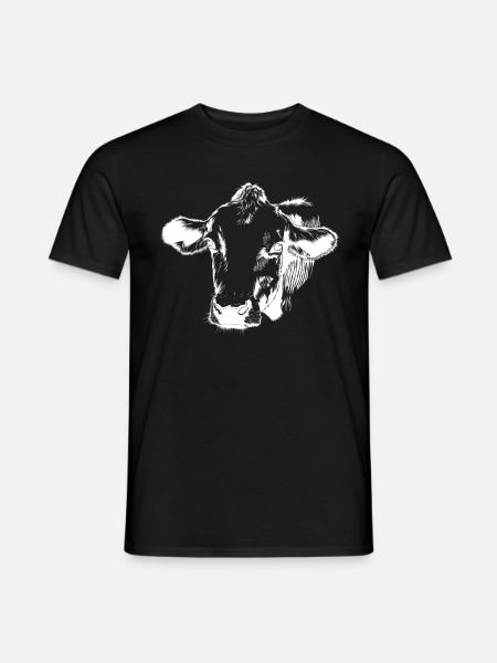 Cow head - Men's T-Shirt - black