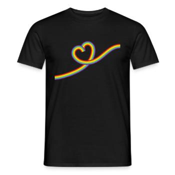 Love is love! Statement Gay Pride LGBTQI+ - Männer T-Shirt - Schwarz - Vorne - AI Model Male 178 light (178cm)