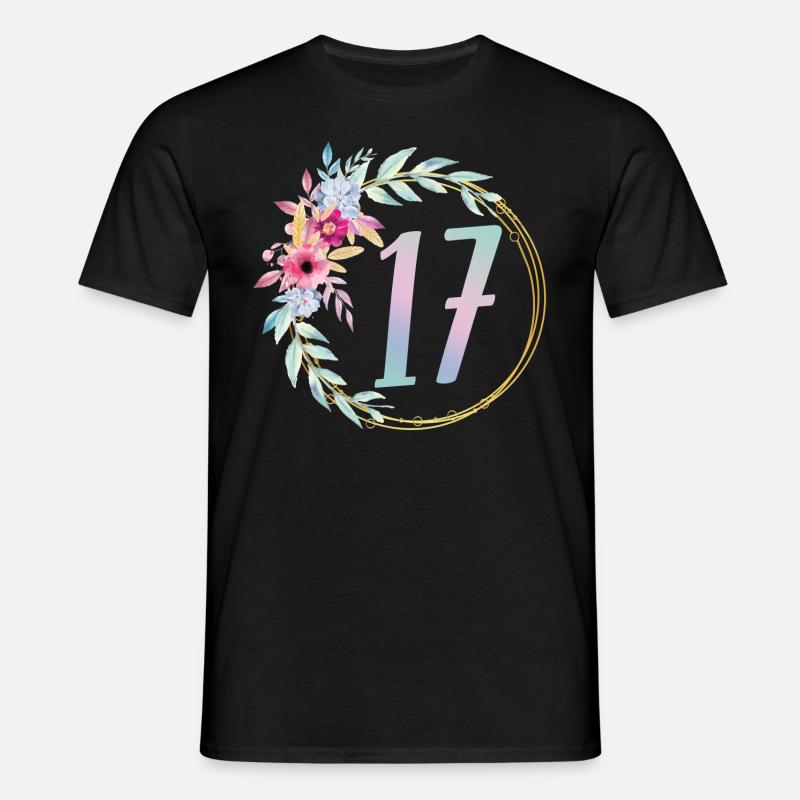 17 års fødselsdag - T-shirt til herrer - sort