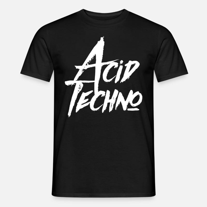 ACID TECHNO ACIDTECHNO - Männer T-Shirt - Schwarz