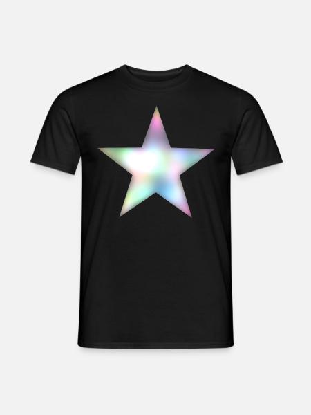 Stern - Männer T-Shirt - Schwarz