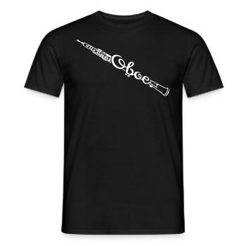 Oboe - Männer T-Shirt - Schwarz - Vorne - AI Model Male 178 light (178cm)
