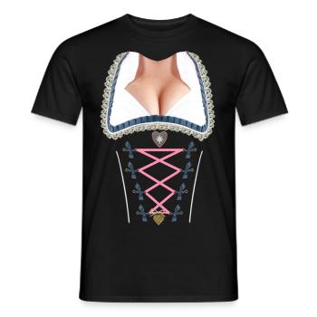 dirndlall - Männer T-Shirt - Schwarz - Vorne - AI Model Male 178 light (178cm)