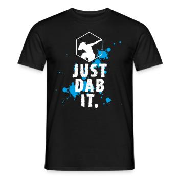 dab spritzer dabbing touchdown just dab it fun coo - Männer T-Shirt - Schwarz - Vorne - AI Model Male 178 light (178cm)