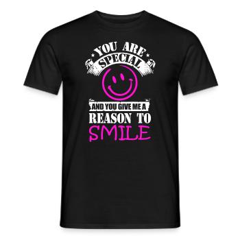 Son Père Mère Fille ami Rire cadeau - T-shirt homme - noir - Devant - AI Model Male 178 light (178cm)