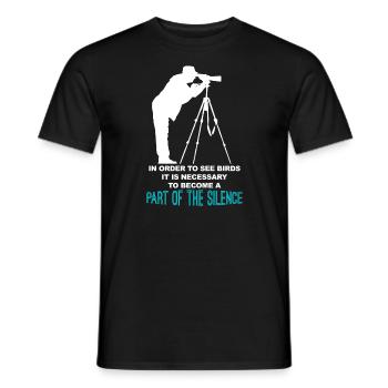 Part of the Silence - Männer T-Shirt - Schwarz - Vorne - AI Model Male 178 light (178cm)
