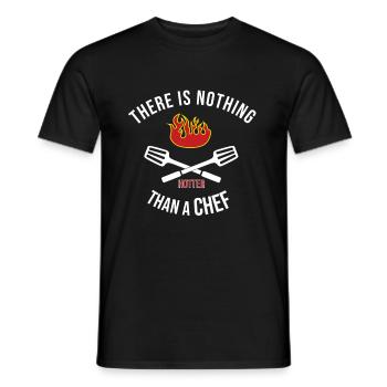 Chef - Chef - Chef - T-shirt homme - noir - Devant - AI Model Male 178 light (178cm)