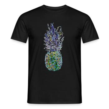 NeonAnanas - Men's T-Shirt - black - Front - AI Model Male 178 light (178cm)
