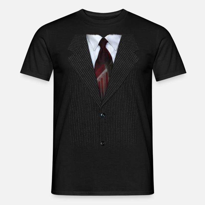 suit v2 - Männer T-Shirt - Schwarz
