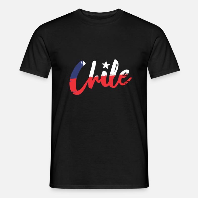 Chile - Chile Flagge - Chile Südamerika - Männer T-Shirt - Schwarz